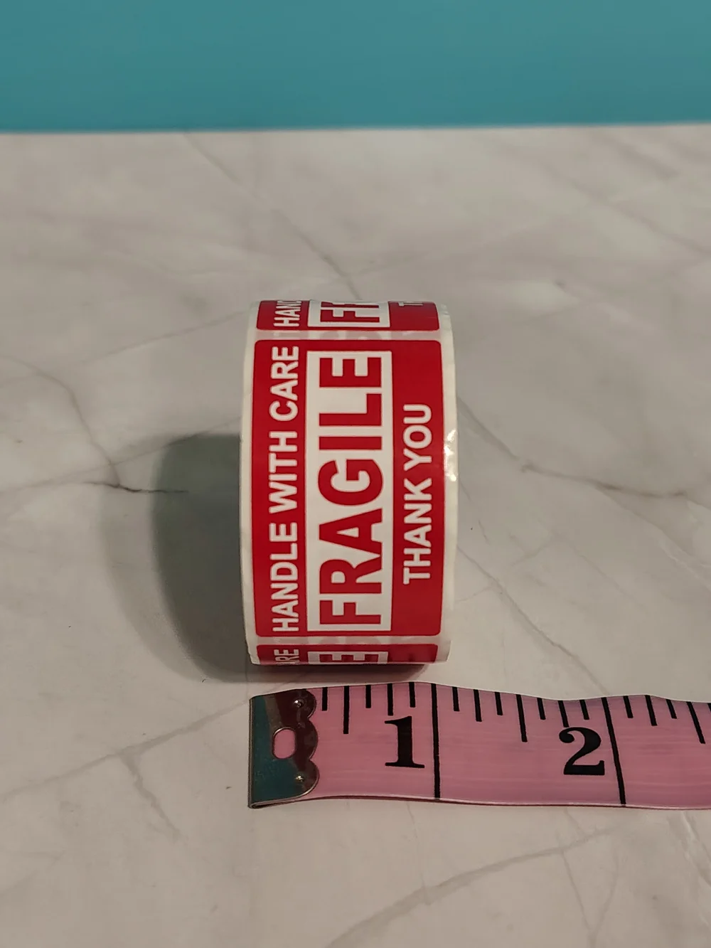 250 Fragile Handle With Care Red Packing Labels
